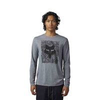 Fox Auxlry LS Tech Tee - Heather Graphite