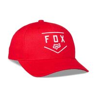 Fox Youth Shield 110 Snapback Hat - Flame Red - OS