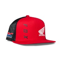 Fox Youth Fox X Honda Snapback Hat - Flame Red - OS