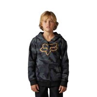 Fox Youth Camo Pack Zip Fleece - Black/Camo