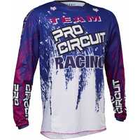 Fox 180 Pro Circuit Jersey - White Blue Purple