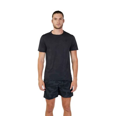 Fox Rep SS Jacquard Top - Black Camo