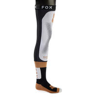 Fox 2024 Flexair Knee Brace Socks - Black/White