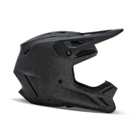 Fox V3 Rs Carbon Solid Helmet - Matte Black