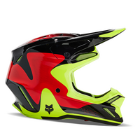 Fox V3 Revise Helmet - Red/Yellow
