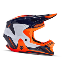 Fox V3 Revise Helmet - Navy/Orange