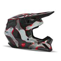Fox V1 Atlas Helmet - Grey/Red