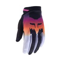 Fox 2024 Youth Girls 180 Flora Gloves - Black/Pink