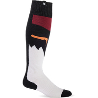 Fox 2024 Youth 180 Flora Socks - Black/White