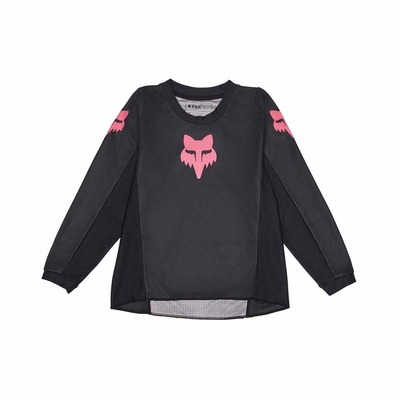 Fox Kids Girls Blackout Jersey - Black/Black