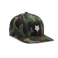 Fox Head Camo Tech Flexfit Hat - Green/Camo