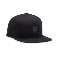 Fox Head Snapback Hat - Black/Charcoal - OS