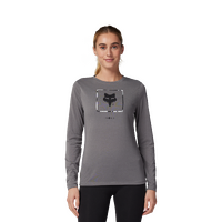 Fox Womens Atlas LS Tech Tee - Pewter