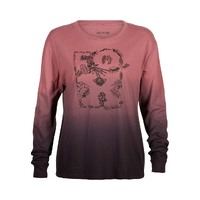 Fox Womens Sensory Dye LS Tee - Crdvn
