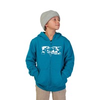 Fox Youth Cienega Sasquatch Fleece Zip - Maui Blue