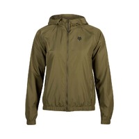 Fox Womens Fox Head Windbreaker - Olive Green