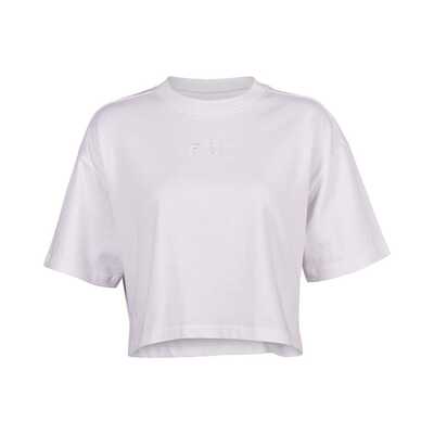 Fox Womens Wordmark Os Crop Tee - White