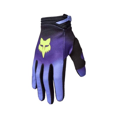Fox 180 Interfere Youth MX Gloves - Black/Blue