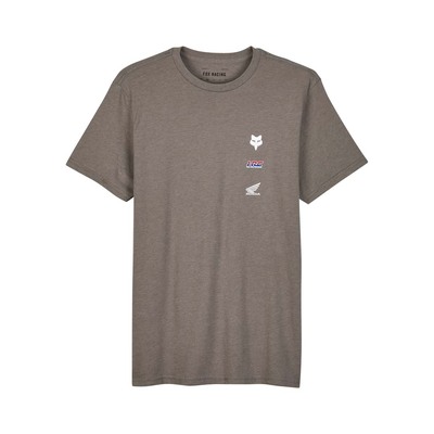 Fox X Honda Prem SS Tee II - Heather Graphite