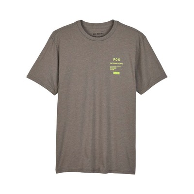 Fox Numerical Prem SS Tee - Heather Graphite