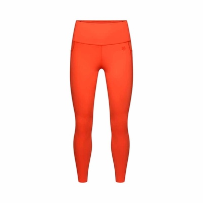 Fox Motive Womens Leggings - Blood Orange