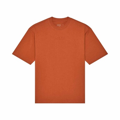Fox Wordmark OV SS Tee - Chocolate