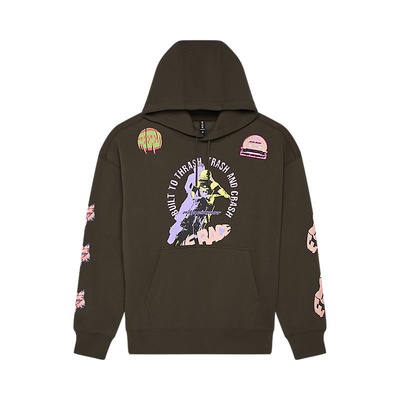 Fox Pro Circuit Oversized Fleece Pullover - Military Green