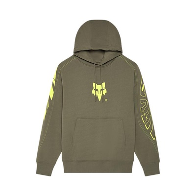 Fox Elevated Oversized Fleece Pullover - Military Green
