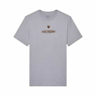 Fox Planet Moto Ss Prem Tee - Steel Grey