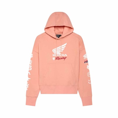 Fox X Honda OV Womens Pullover Fleece - Pale Pink