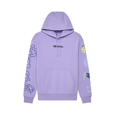 Fox Hello Future Womens Pullover Fleece - Lilac