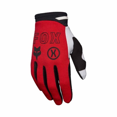 Fox 180 Flow MX Gloves - Fluro Red