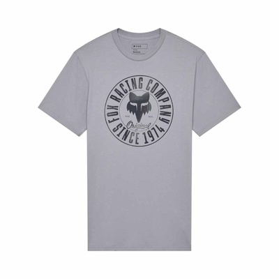 Fox Emblem SS Prem Tee - Steel Grey