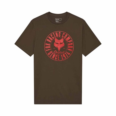 Fox Emblem SS Prem Tee - Military Green