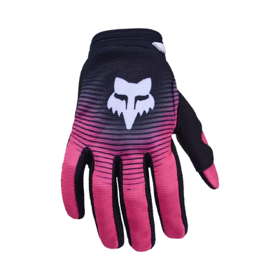 Fox 2026 Youth Girls 180 Collect MX Gloves - Black/Pink
