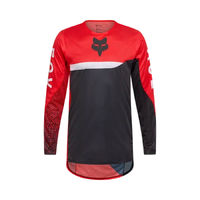 Fox 2026 Flexair Fracture MX Jersey - Fluro Red