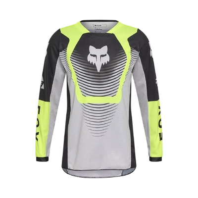 Fox 2026 Youth 180 Collect MX Jersey - Grey/Yellow