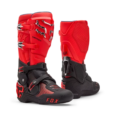 Fox 2026 Instinct MX Boots - Fluro Red