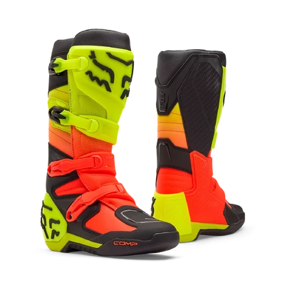 Fox 2026 Comp MX Boots - Orange/Yellow