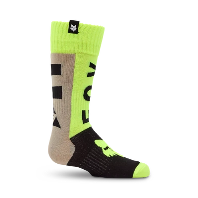 Fox 2026 Youth 180 Collect Sock - Grey/Yellow
