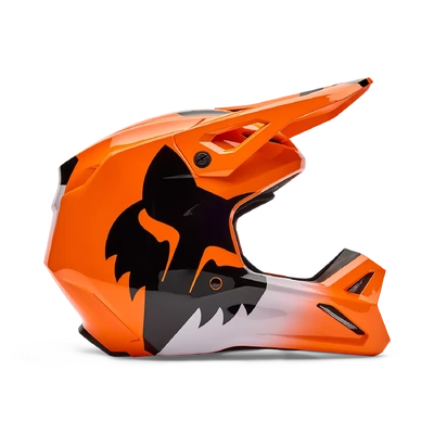 Fox 2026 V1 Shield MX Helmet - Fluro Orange