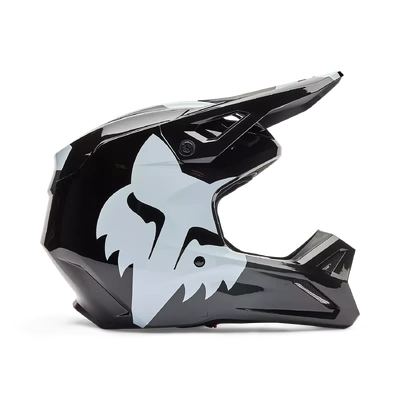 Fox 2026 Youth V1 Shield MX Helmet - Black