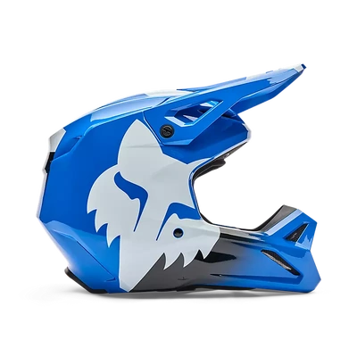 Fox 2026 Youth V1 Shield MX Helmet - Blue