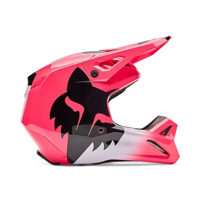 Fox 2026 Youth V1 Shield MX Helmet - Pink