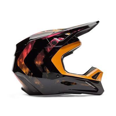 Fox 2026 Youth V1 Kairos MX Helmet - Tangerine