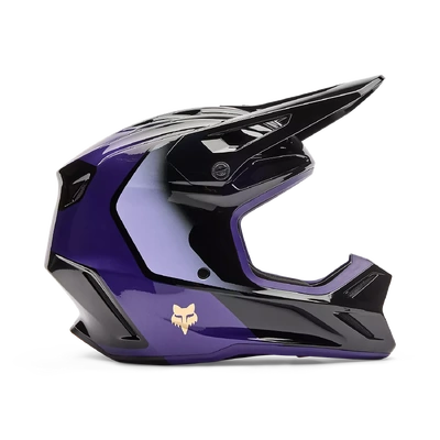 Fox 2026 V3 Drip MX Helmet - Black/Purple