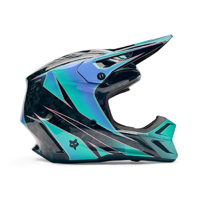 Fox 2026 V3 RS Canvas MX Helmet - Aqua