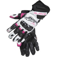 Rjays Long White Pink and Black Long Gloves