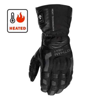 Motodry Hotham Heated Leather Winter Gloves - Black - S