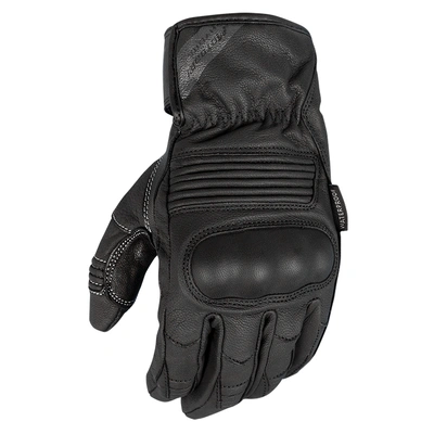 Motodry Hydra Leather Waterproof Gloves - Black